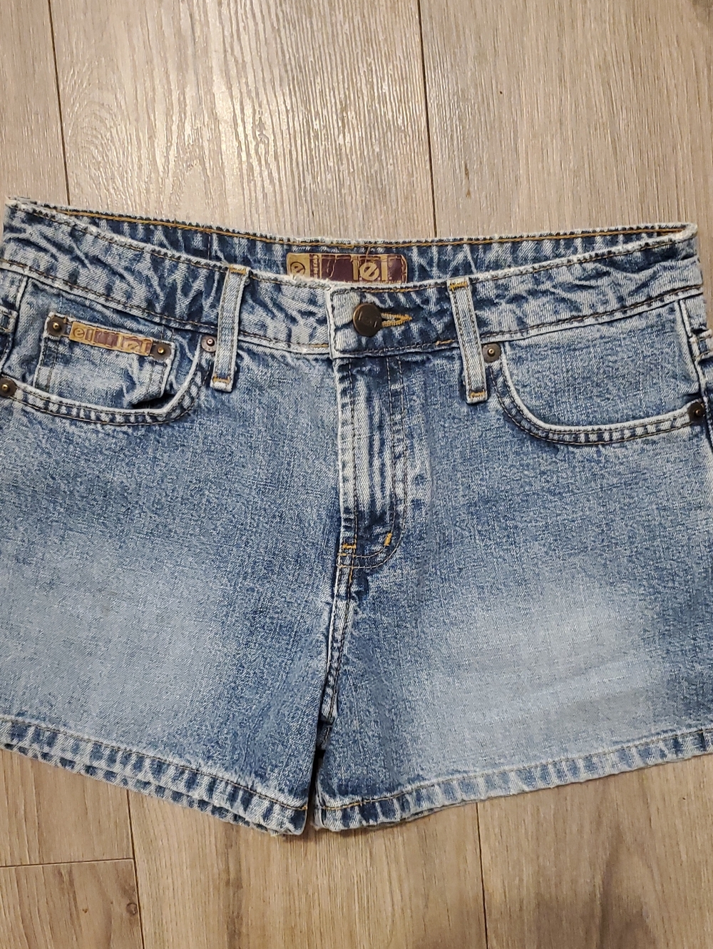 lei Light Blue Washed Denim Shorts